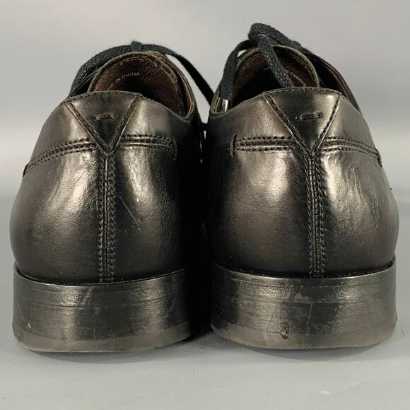 JOHN VARVATOS Size 9.5 Black Leather Derby Lace-Up Shoes main image 4